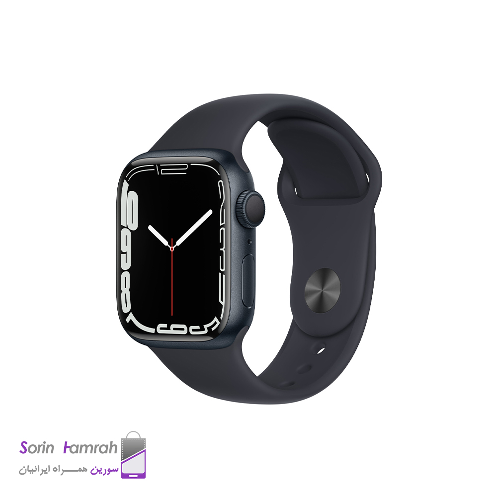 اپل واچ سری 7 مدل 41mm بدنه آلومینیوم با بند سیلیکونی